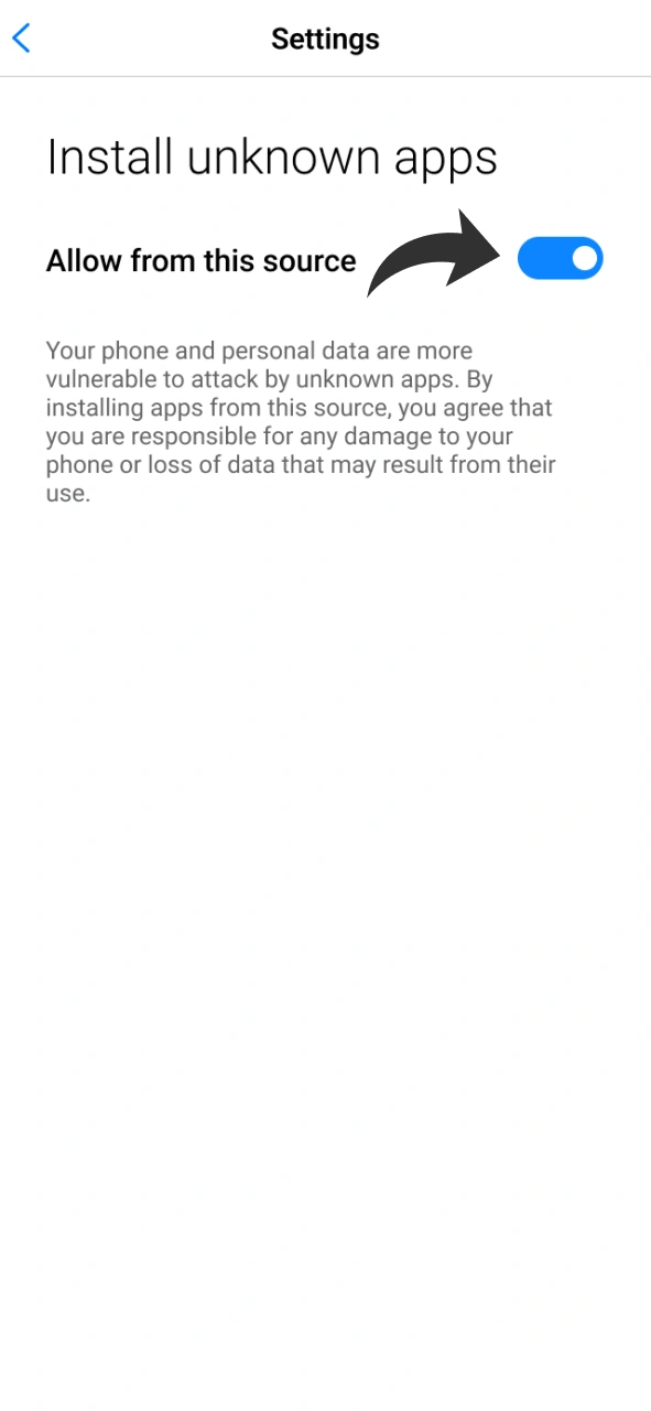 Click on this button at your phone settings to successfully get Dafabet android app.