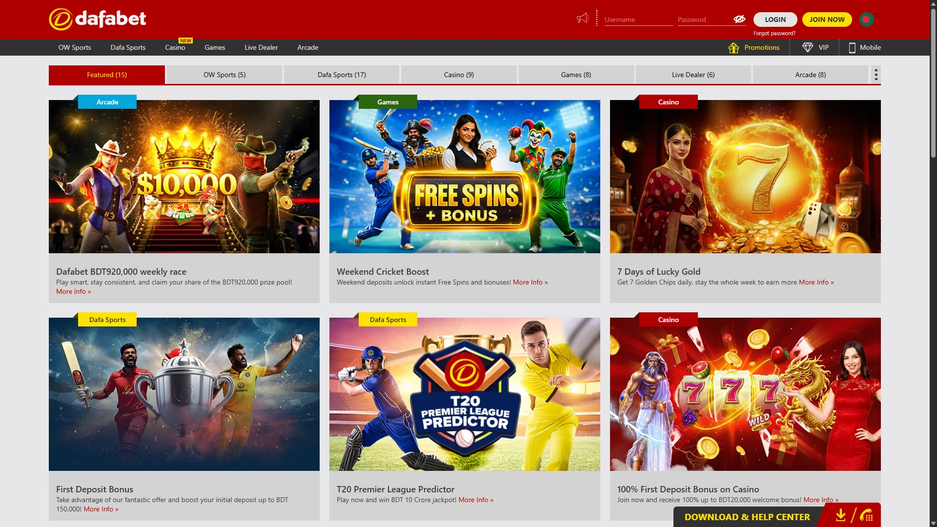 Find new promotions at Dafabet bonus page.