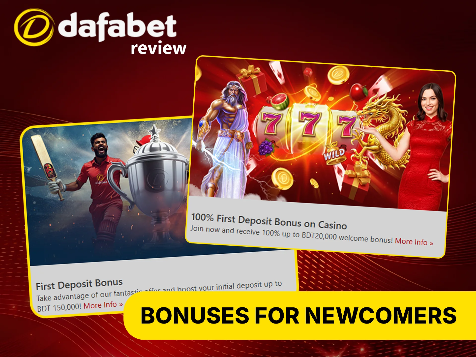Enjoy bonuses for new players at Dafabet mobile app.