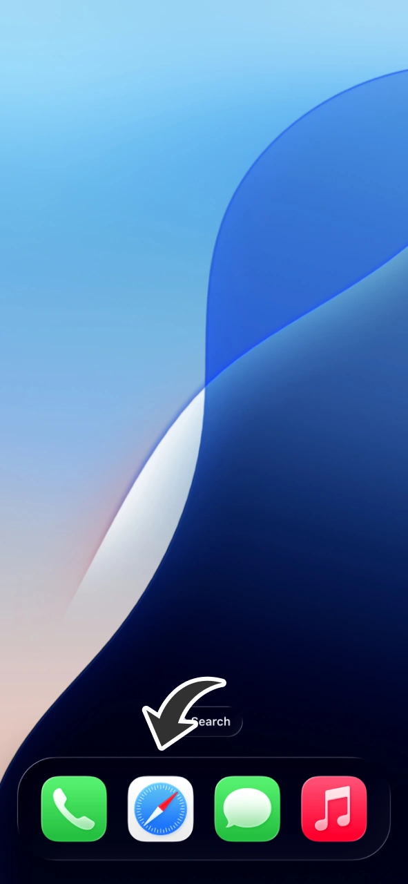 Open Safari browser to get Dafabet PWA app.